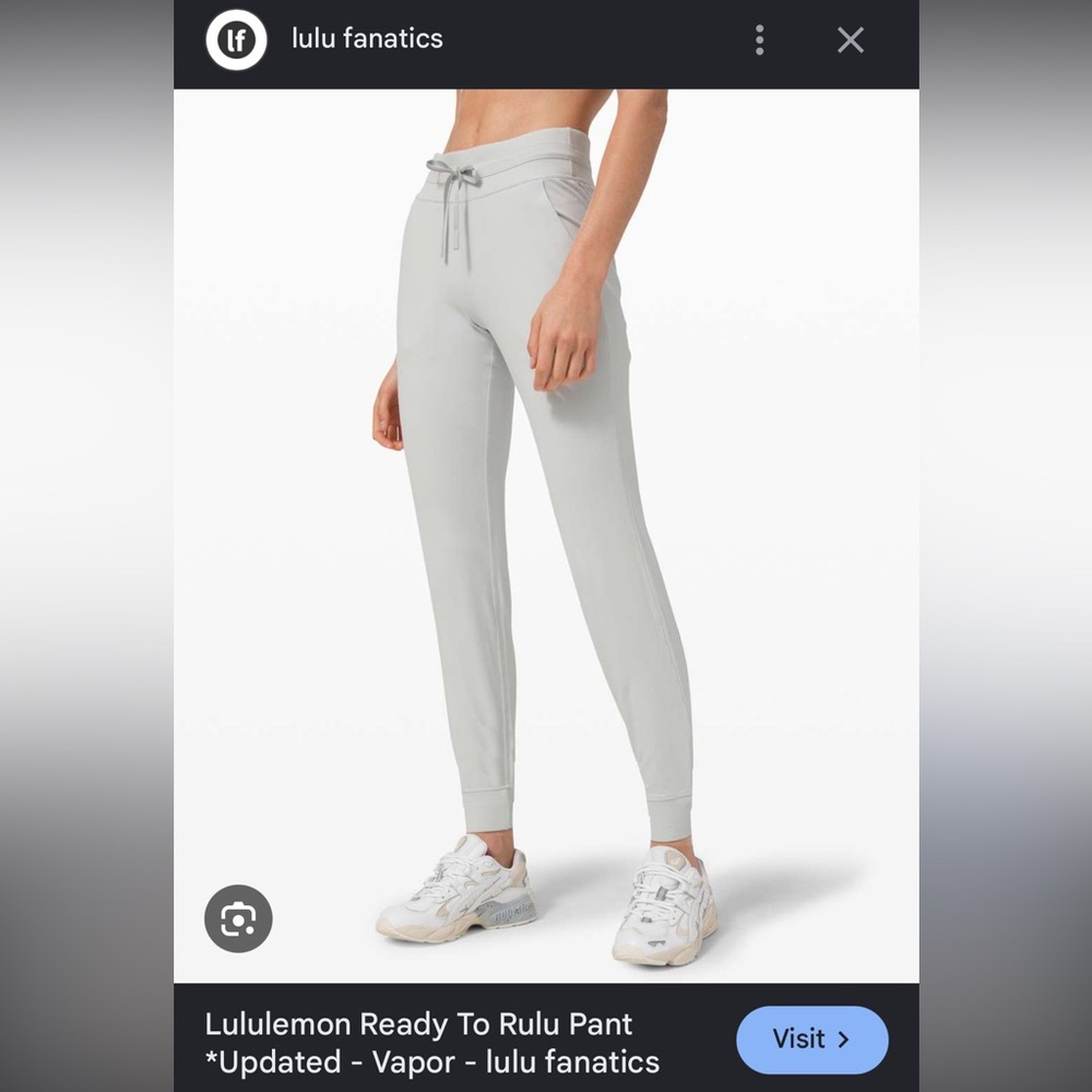 lululemon athletica vapor grey Joggers discontinued